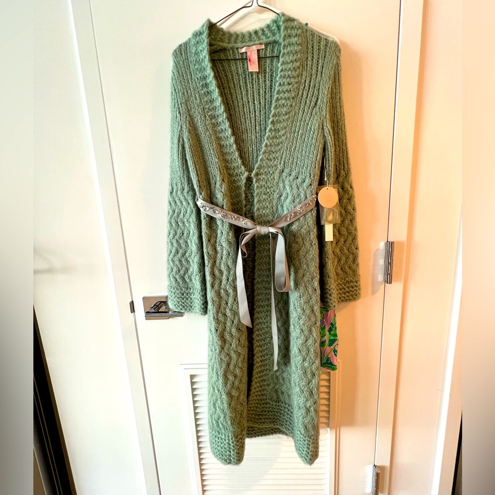 #Sage green,#Rebecca Taylor ,#size S ,#long cardigan